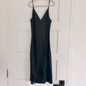 L’AGENCE Black Slip Dress
